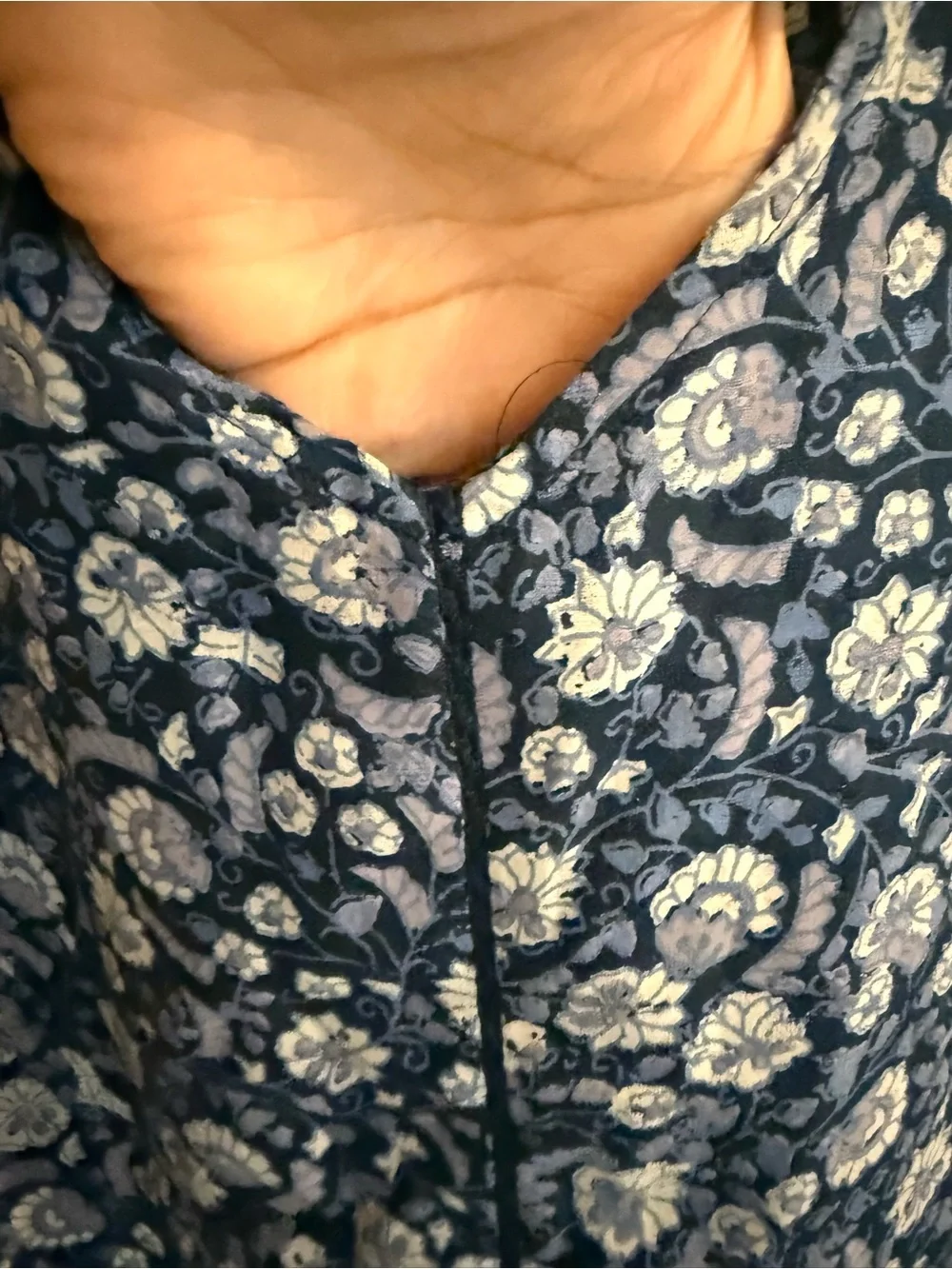 Lucky Brand Womens Shirt Blouse Blue Floral Short Sleeve Lace Plus Size 3X